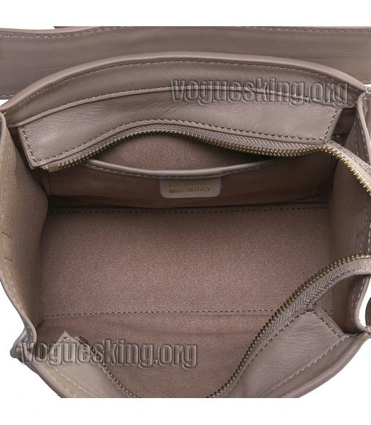 Celine Nano 20cm Small Tote Handbag Light Khaki Croc Veins/Original Leather-6