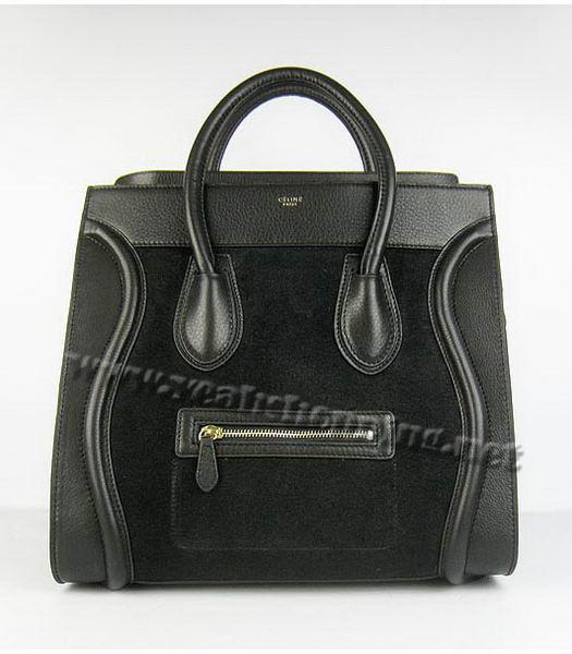 Celine New Fashion Tote Bag Black Calfsin-4