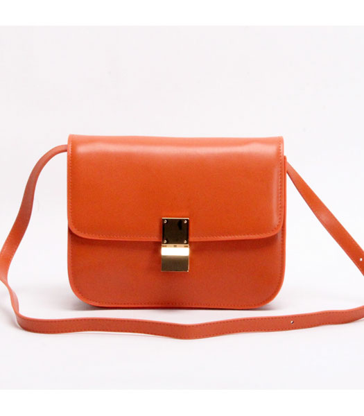 Celine New Orange Napa Leather Handbag