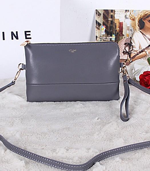 Celine Original Leather Shoulder Bag 5924 In Khaki