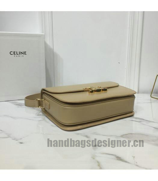 Celine Original Leather TRIOMPHE Crossbody Bag Apricot-7