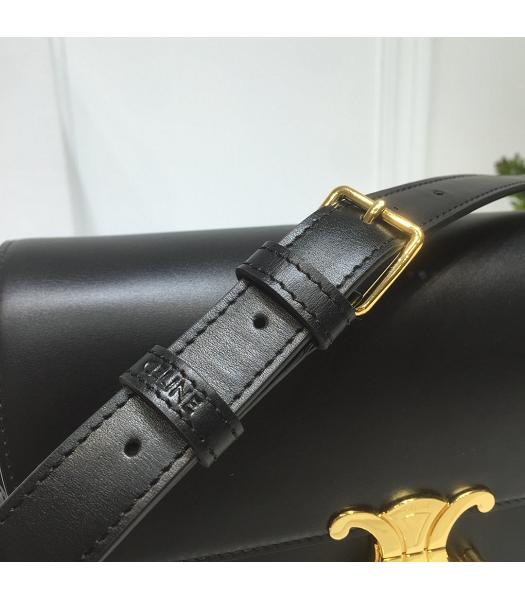 Celine Original Leather TRIOMPHE Crossbody Bag Black-8