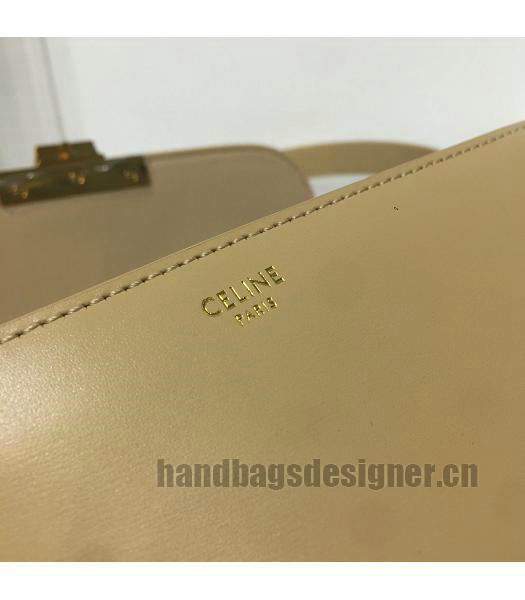 Celine Original Leather TRIOMPHE Small Crossbody Bag Apricot-5