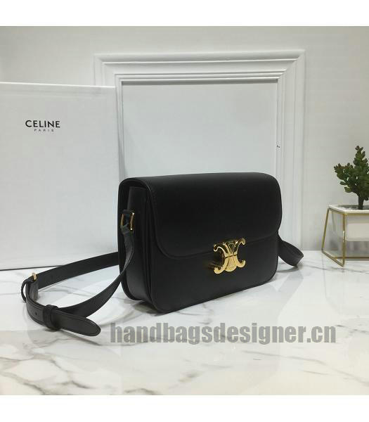 Celine Original Leather TRIOMPHE Small Crossbody Bag Black-1
