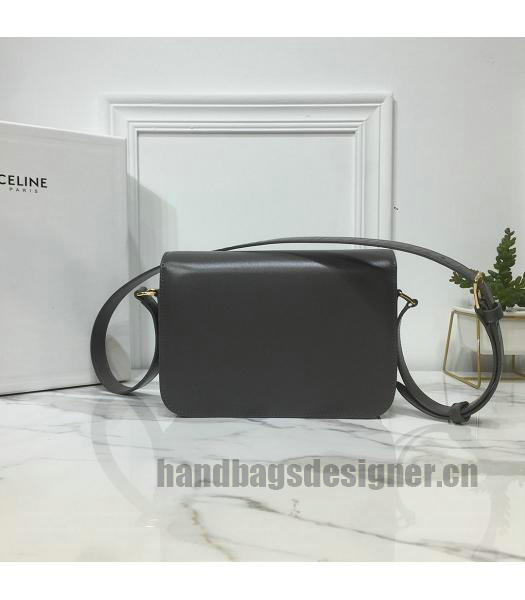 Celine Original Leather TRIOMPHE Small Crossbody Bag Dark Grey-2