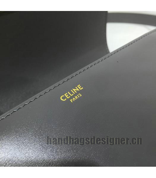 Celine Original Leather TRIOMPHE Small Crossbody Bag Dark Grey-5