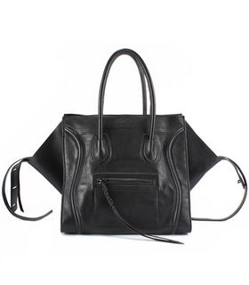 Celine Phantom Square Bag Black Calfskin Leather