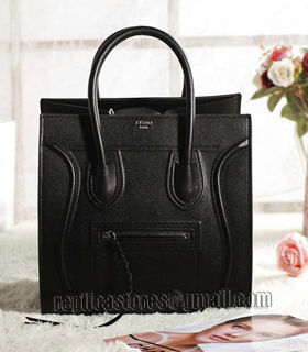 Celine Phantom Square Bag Black Original Palm Print Leather-1