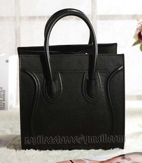 Celine Phantom Square Bag Black Original Palm Print Leather-3