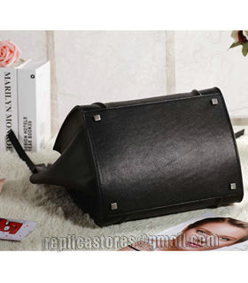Celine Phantom Square Bag Black Original Palm Print Leather-4