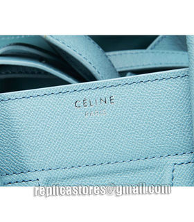 Celine Phantom Square Bag Blue Original Palm Print Leather-6