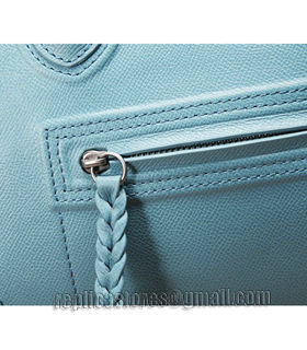 Celine Phantom Square Bag Blue Original Palm Print Leather-8