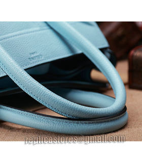 Celine Phantom Square Bag Emperor Blue Litchi Pattern Leather-5