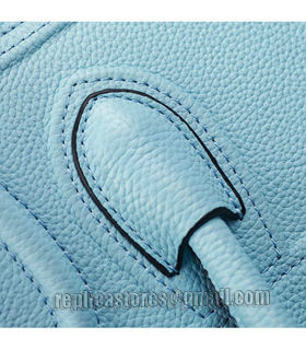 Celine Phantom Square Bag Emperor Blue Litchi Pattern Leather-6