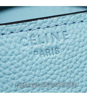 Celine Phantom Square Bag Emperor Blue Litchi Pattern Leather-7