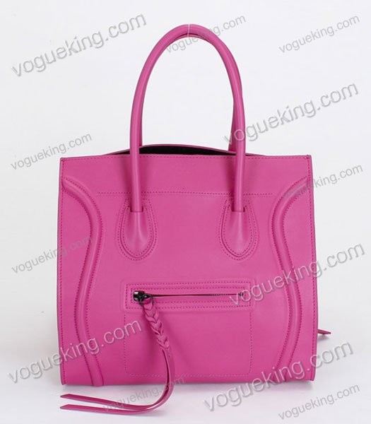 Celine Phantom Square Bag Fuchsia Imported Leather-4