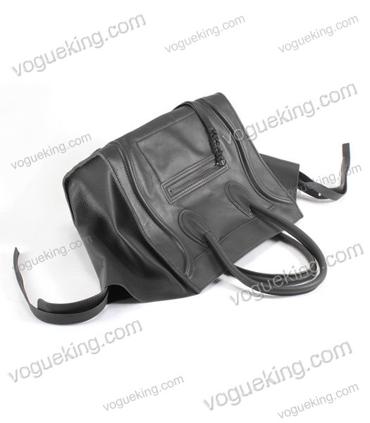Celine Phantom Square Bag Light Grey Calfskin Leather-3