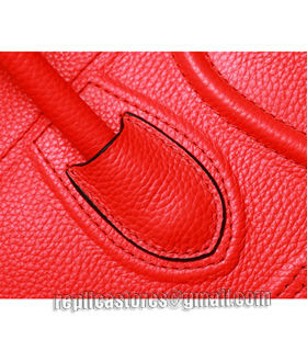 Celine Phantom Square Bag Orange Litchi Pattern Leather-8