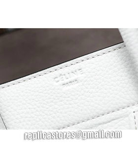 Celine Phantom Square Bag White Litchi Pattern Leather-6