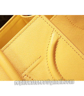 Celine Phantom Square Bag Yellow Original Palm Print Leather-8