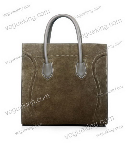 Celine Phantom Square Bags Light Coffee Suede Imported Leather-3