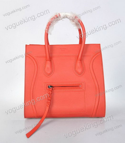 Celine Phantom Square Bags Watermelon Red Imported Leather-4