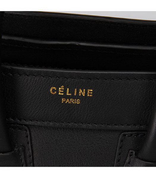 Celine Small Smile Black Leather Tote Handbag-3