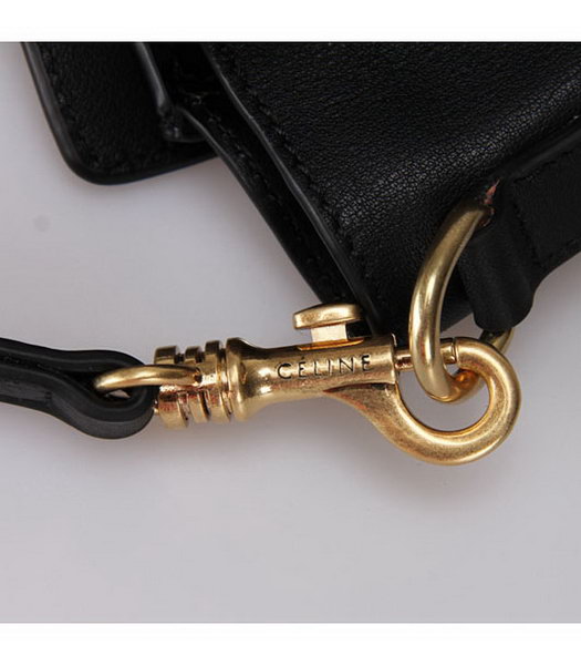 Celine Small Smile Black Leather Tote Handbag-4