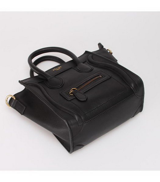 Celine Small Smile Black Leather Tote Handbag-5