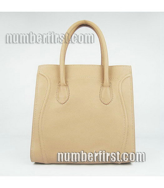 Celine Smile 26cm Apricot Original Leather Tote Handbag-5