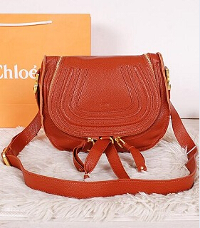 Chloe Classic Shoulder Bag 28cm Earth Yellow Leather