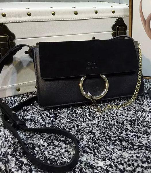 Chloe Hot-sale Black Leather Small Shoulder Bag