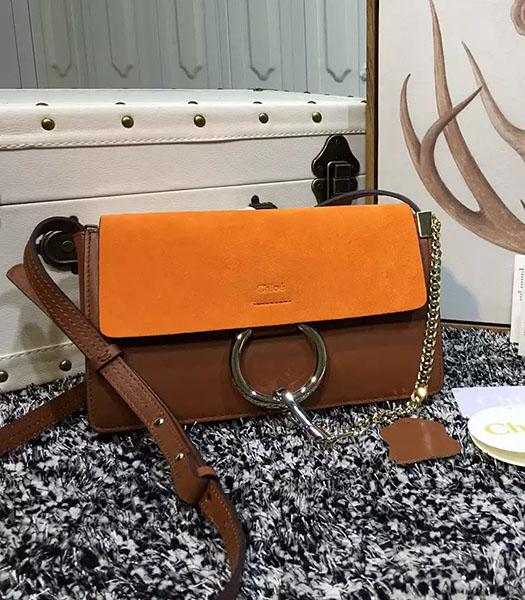 Chloe Hot-sale Orange Leather Shoulder Bag