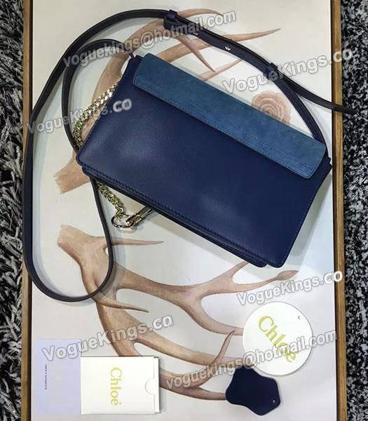 Chloe Hot-sale Sapphire Blue Leather Small Shoulder Bag-2