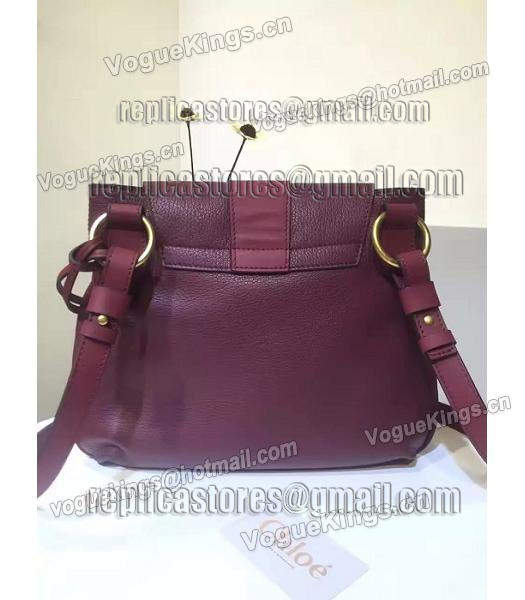 Chloe Lexa Fuchsia Calfskin Leather Keys Casusal Backpack-2