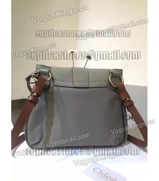 Chloe Lexa Grey Calfskin Leather Keys Casusal Backpack-2