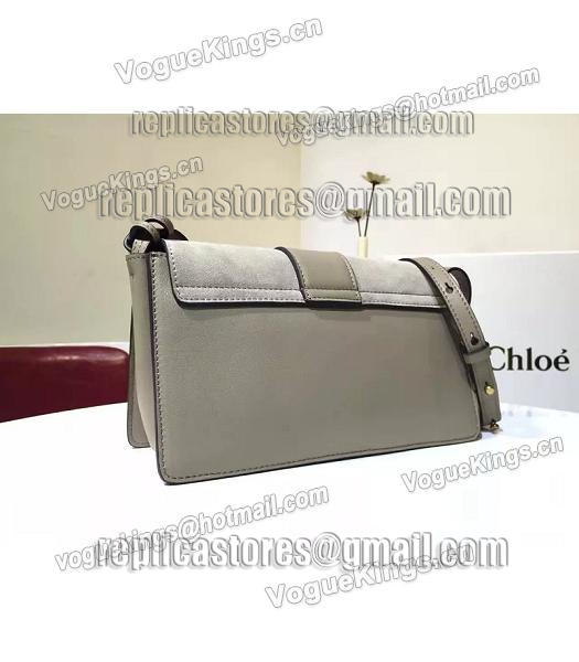 Chloe Lexa Grey Leather Keys Casusal Shoulder Bag-4