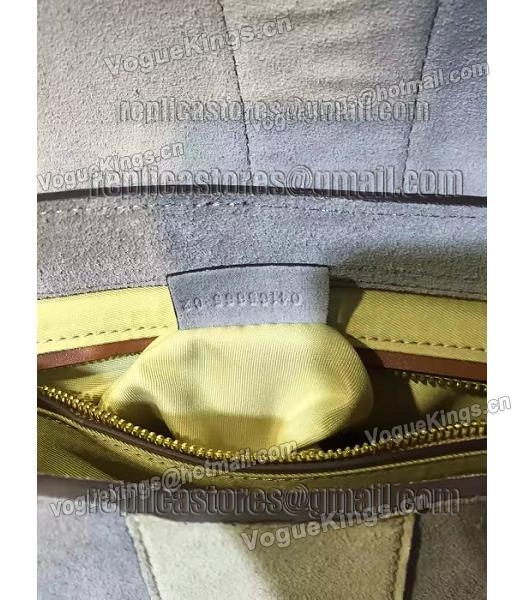 Chloe Lexa Grey Suede Leather Keys Casusal Backpack-7