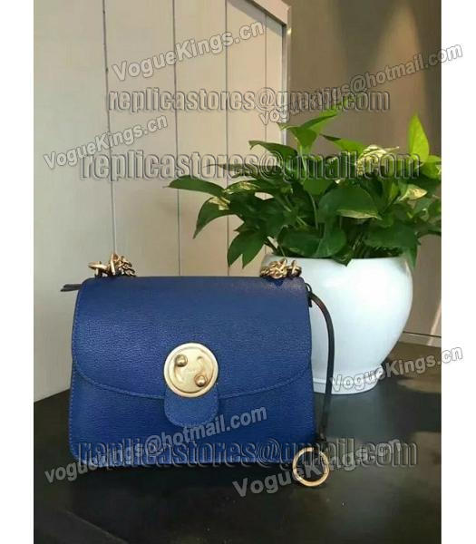 Chloe Lexa Original Blue Leather Chains Bag-4