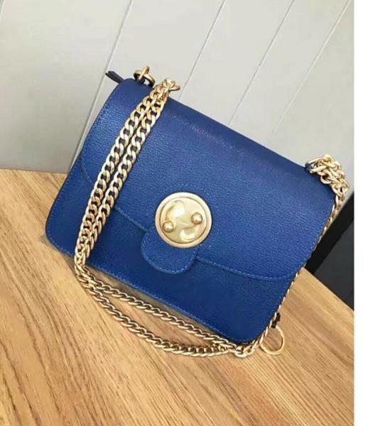 Chloe Lexa Original Blue Leather Chains Bag