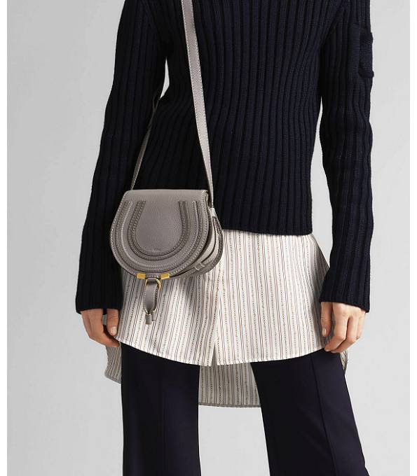 Chloe Marcie Grey Original Calfskin Leather Mini Shoulder Bag