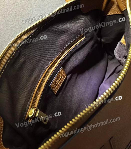 Chloe Marcie Khaki Leather Small Tote Bag Golden Hardware-6