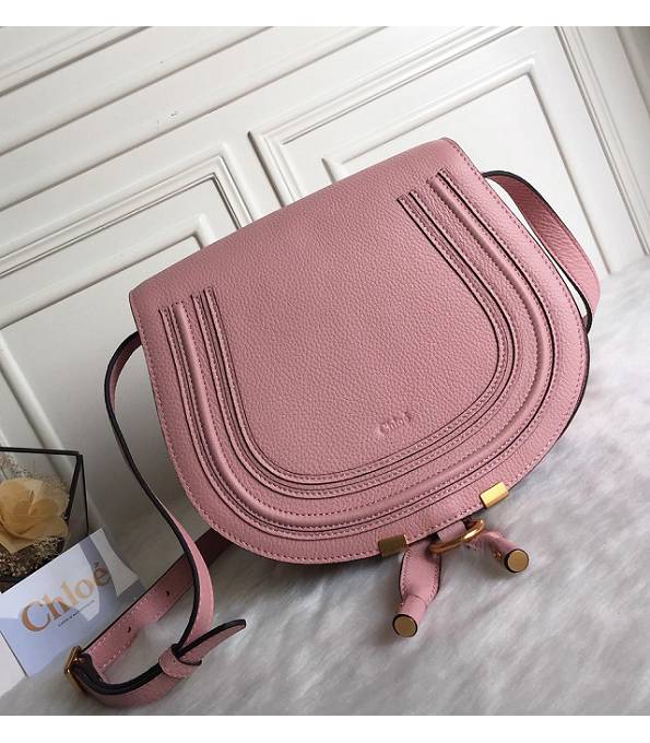 Chloe Marcie Pink Original Calfskin Leather Shoulder Bag
