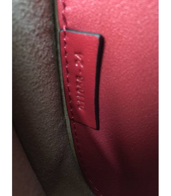 Chloe Marcie Red Original Calfskin Leather Tassel 19cm Saddle Shoulder Bag-8