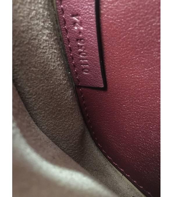 Chloe Marcie Wine Red Original Calfskin Leather Tassel 19cm Saddle Shoulder Bag-7