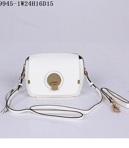 Chloe New Style White Leather Small Shoulder Bag