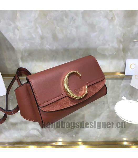 Chloe Original Calfskin Leather Belt Bag Brown-1