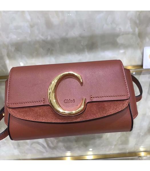 Chloe Original Calfskin Leather Belt Bag Brown-8