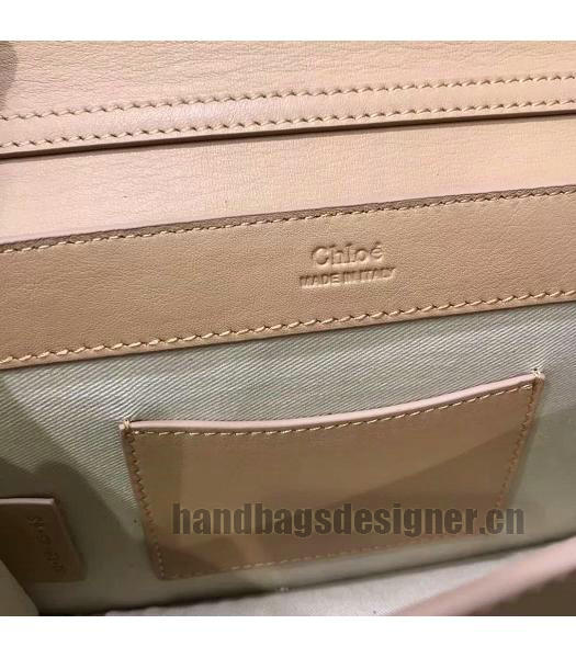 Chloe Original Calfskin Leather Shoulder Bag Apricot-7
