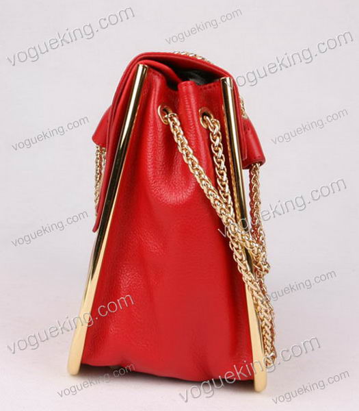 Chloe Sally Red Calfskin Leather Shoulder Bag-2